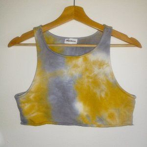 Revolve Superdown Korina Crop Tank - Women | Color: Yellow and Grey | Size: XS